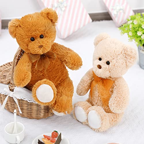Maogolan Teddy Bear Stuffed Animal 2 Pack Brown And Tan Bear Plush Toy Baby Shower For Boys Girls 18 Inches Bear Plushies Christmas Birthday Gift #TOP5
