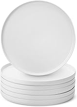 BTaT- White Dessert Plates, Set of 6, 8.2 inch, Small Plates for Appetizers, Small Plate, Small Appetizer Plates, Small White Plates, Dessert Plates Porcelain, Plates, White Plates, Porcelain Plates.