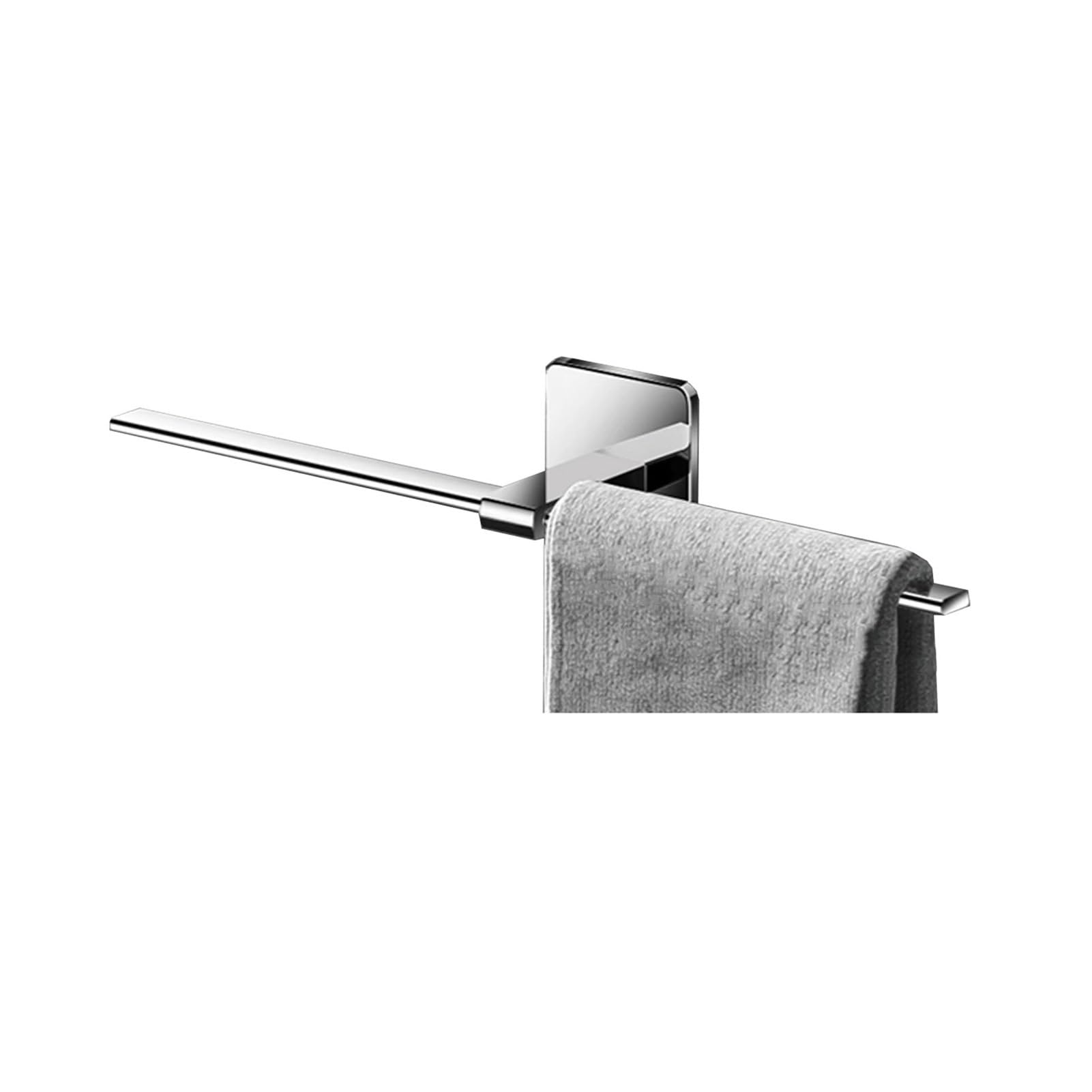 Polished Finish Wall Mounted Towel Rack,Over Toilet Towel Bar,No Drilling Required Installation,for Livingroom Balcony Laundry Room(Color 1,Single bar)