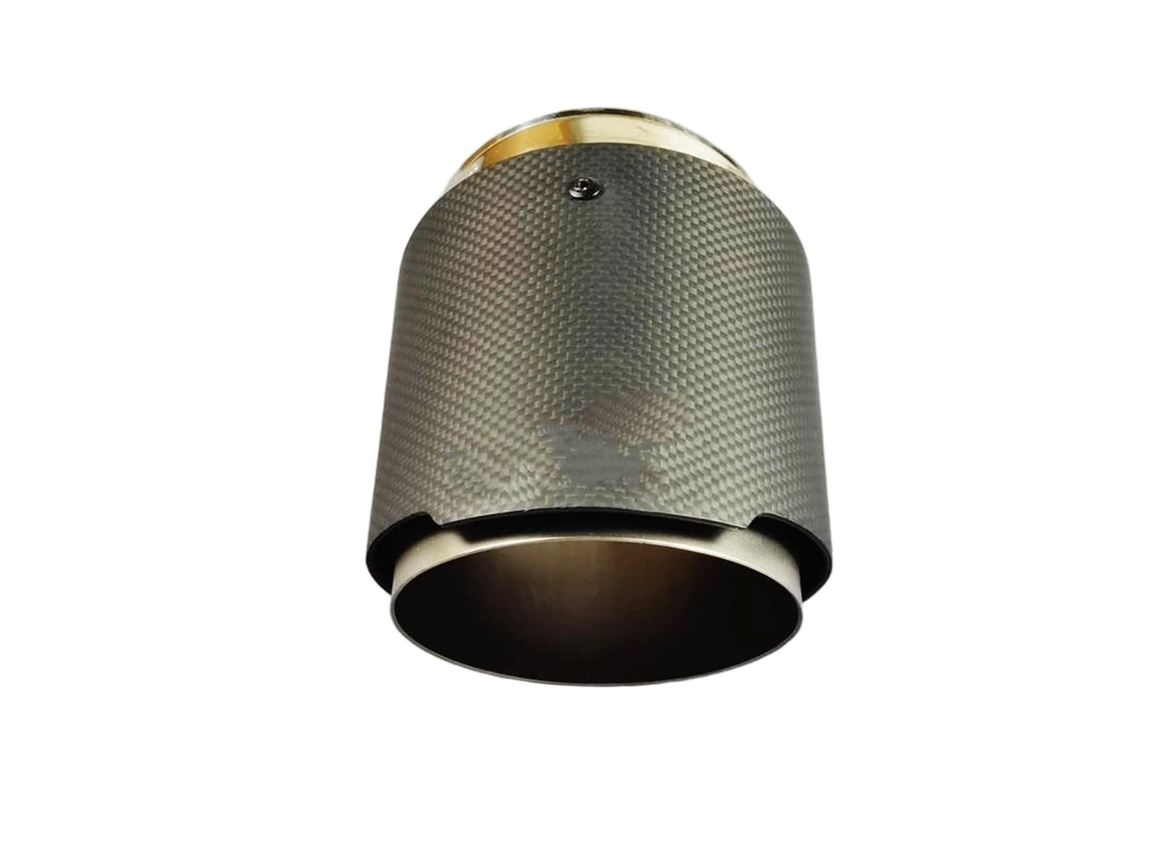 Car Silenciador Punta de Silenciador Tubo Para Escape Mate Escarchado Acero Inoxidable Fibra Carbón Universal
