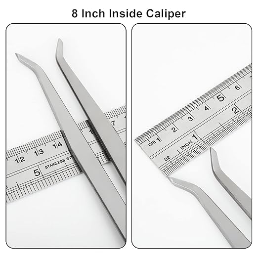 HARSHIT EXPORTS 3 Pcs 8 Inch Long Spring Caliper Set, Carbon Steel