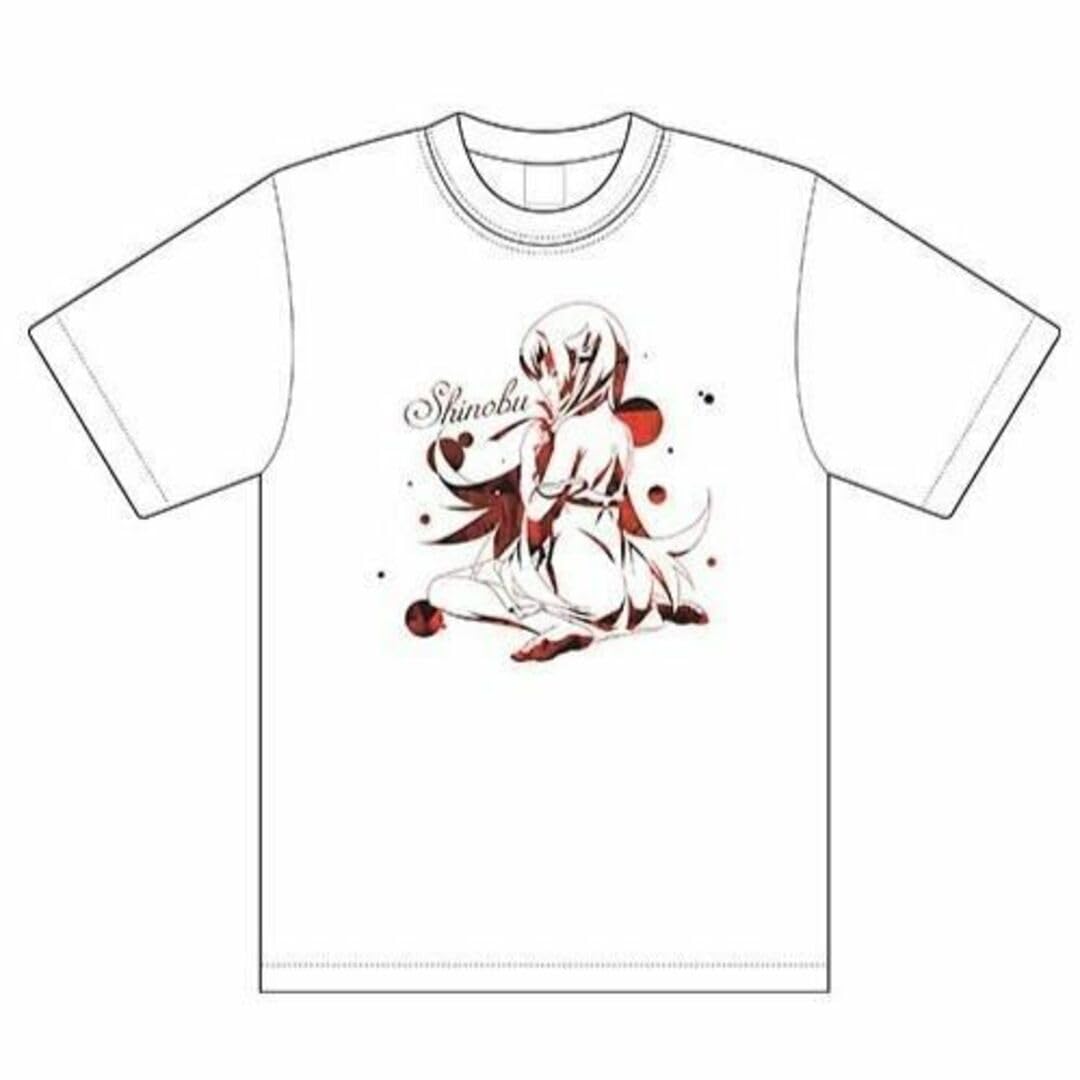 Amazon.co.jp: 物語シリーズ ハンドプリント Tシャツ 忍野忍 西尾維新