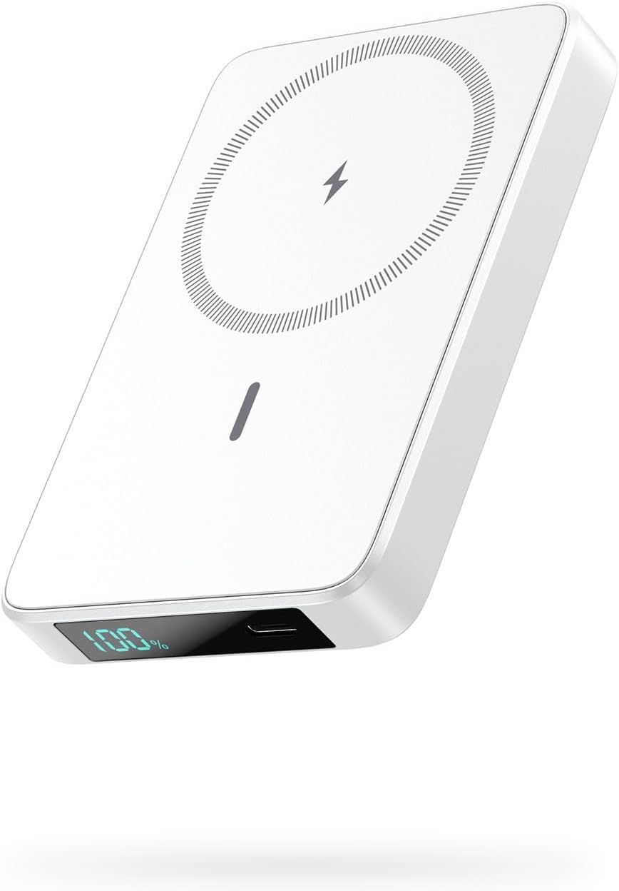 Caricatore magnetico portatile da 10800 mAh per batteria Magsafe, power bank wireless con ricarica rapida PD da 25 W e display LCD, compatibile con iPhone 16/15/14/13/12 Pro/Pro Max/Plus tutte