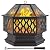 Yaheetech 26in Fire Pits for Outside Hex Shaped Fire Pit Wood Fire Pit Outdoor Fireplace for Bonfire Patio Picnic BBQ, with Spark Cover, Fire Poker
