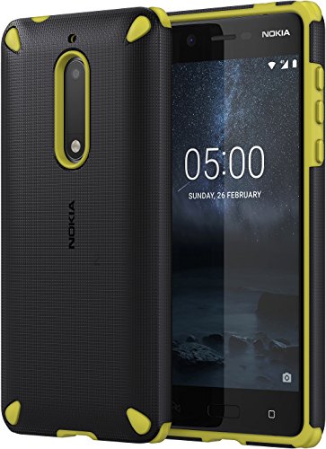 Nokia 1A21M1B00VA Rugged Impact Hülle CC-502 für Nokia 5 lemon/schwarz