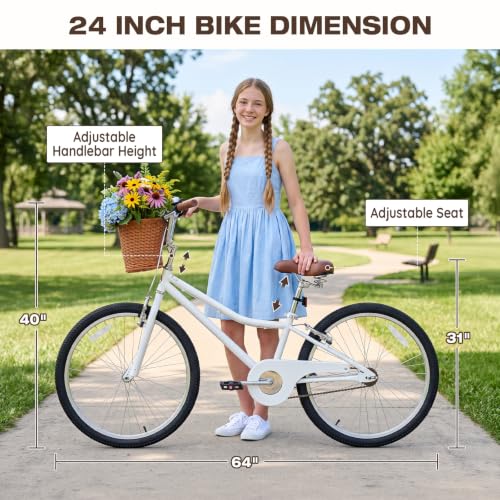 Yventix 24 Inch Cruiser Bike