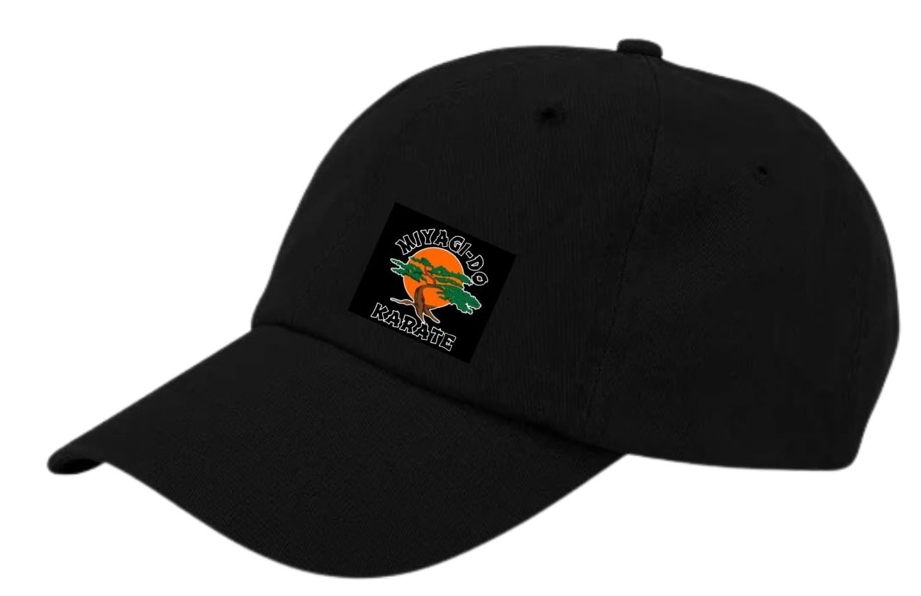 Miyagi do Karate Baseball Cap Sports Senior Adjustable Karate Kid MR Miyagi Black