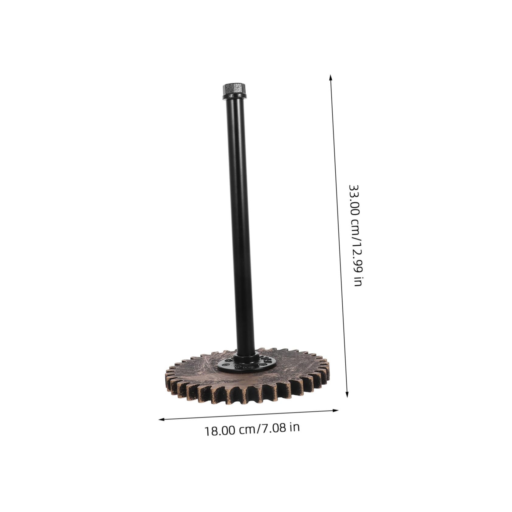 Uonlytech Rustic Paper Towel Holder Water Pipe Design Industrial Style Towel Rack for Kitchen