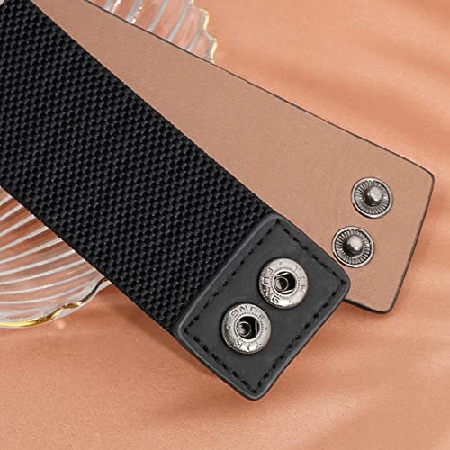 Gleamart Stretchy Rhinestone Waist Belt Crystal Elastic Waistband Sparkle Bling Dress Belt for Women4