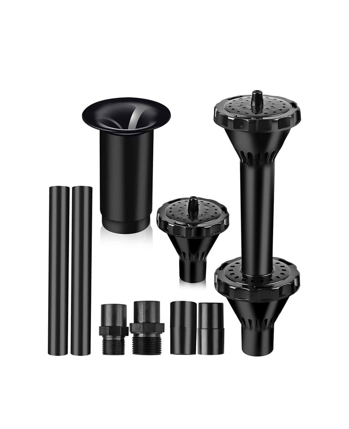 Asian Pumps & Machineries Fountain Nozzle Kit Water Spray Heads For Small Ponds in 3 Fountain Patterns: Blossom, Mushroom and Two-Tier Patterns (size L）