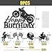 BOOMTOP 9pcs Topper Cake Motocicleta Imagen de BOOMTOP 9pcs Topper Cake Motocicleta
