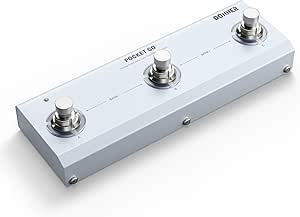 Donner Pocket Go Multi Effects Guitar Pedal Portable Rechargeable Electric Guitar/Bass Effector with 6 Effects Modules, 21 Presets, 20 IRs for Electric Guitar