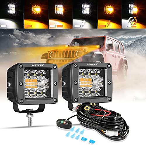AUXBEAM 3インチ LEDライト フォグ 作業灯 キューブポッド 51aiIUFnc8L.jpg