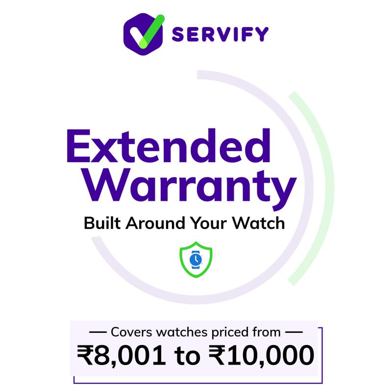 Image of Servify Care 1 Year Extended Warranty for Watches Between 8001-10000 (Email Delivery, No Physical Kit)