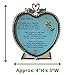 Sympathy Gifts - in Loving Memory Heart Candle Holder - God Called Me to Heaven Swans and Floral Design -Memorial Gift - Measures 3