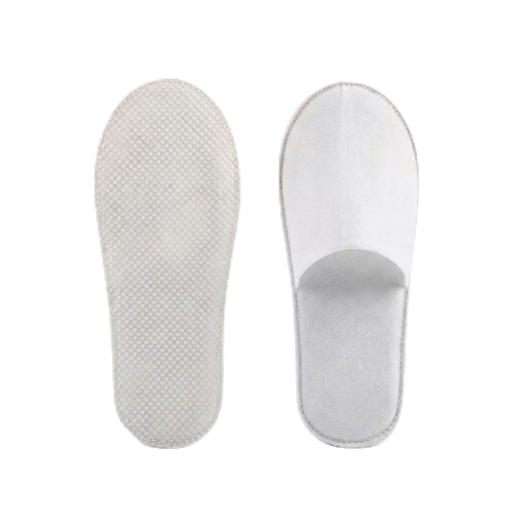 Disposable Spa Slipper Closed Toe Indoor Guest Slippers Non Slip Spa Slides Washable Reusable House Shoes Hotel Indoor