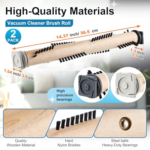 Image of Vacuum Cleaner Brush Roll Compatible with Kirby Cleaner G3 /G4 /G5 /G6 /Sentria, Ultimate G, Vacuum Attachments Replacement Parts Beater Bar Brush Roller for House Office Clean(2 Pack-Hard)