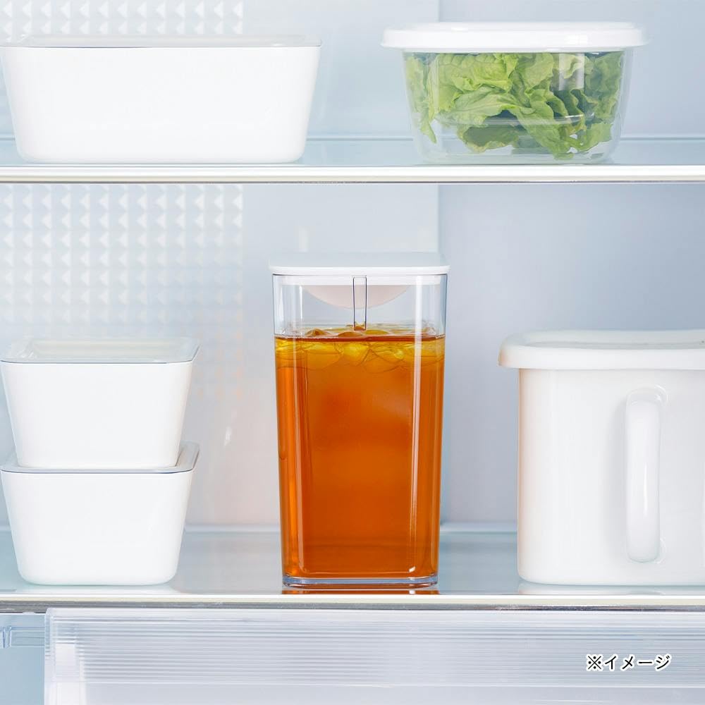 Amazon｜カインズ(CAINZ) 冷蔵庫棚に置ける コンパクト 冷水筒 1.2L