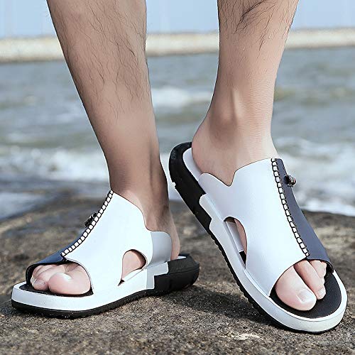 Men's Summer Slip-On Slippers - Faux Upper, Comfortable Insole for Casual Outdoor Wear2