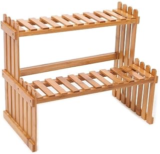 Blumenständer Regał na rośliny, regał na kwiaty, drewniany, stojak na kwiaty, stół ogrodowy, do przechowywania, wielofunkcyjny, mały i delikatny stojak