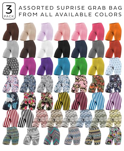 Image of Sexy Basics Women's Cotton Stretch Active Slip Shorts | 3 Pack & 6 Pack Boy Short Boxer Briefs
