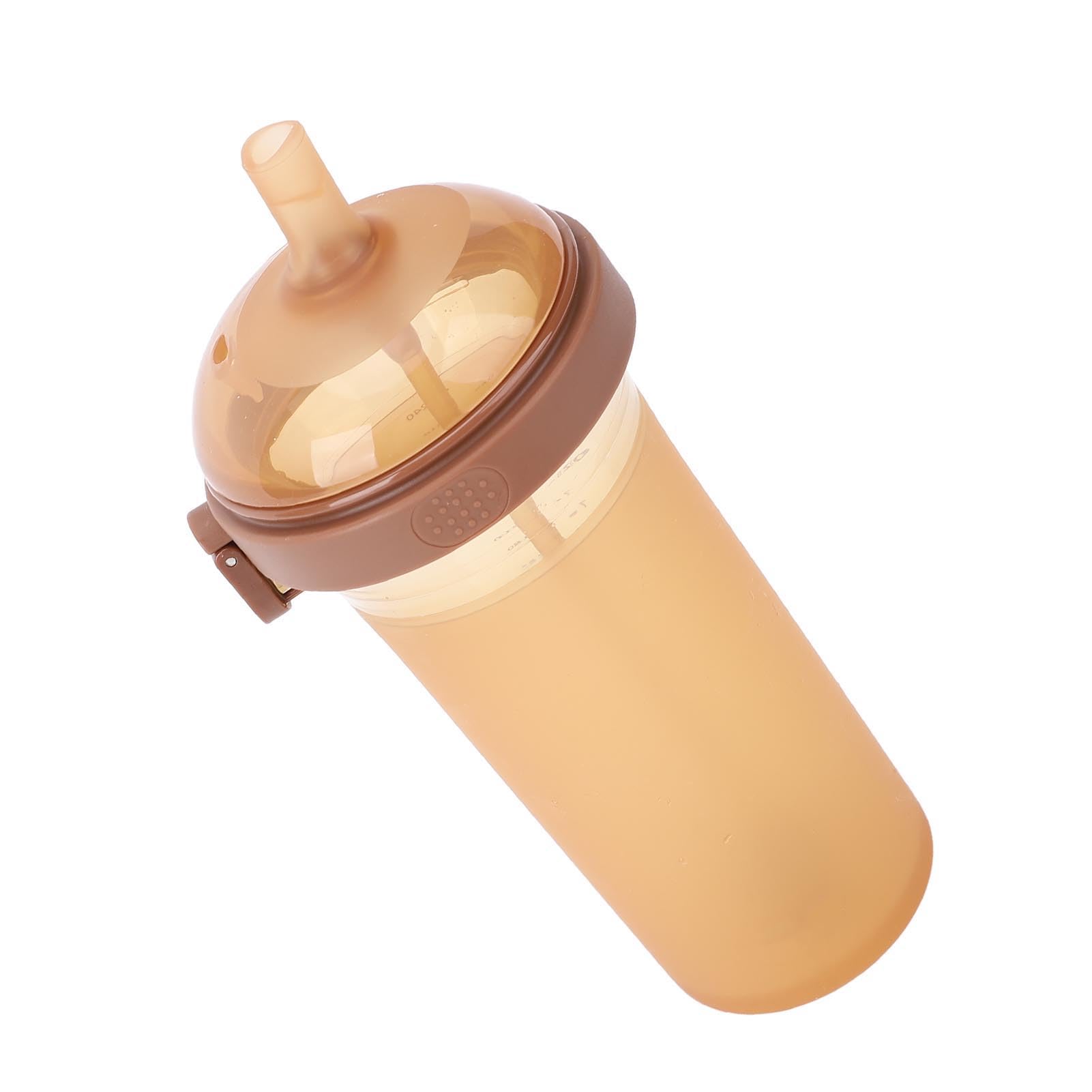 Gobelet pour bébé avec Paille Lestée, Couvercle Rabattable à Large
