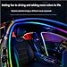 Car Door Frame Color LED Atmosphere Light Streamer Wireless Invisible Wire Free Strip(One Drag Four 3m)