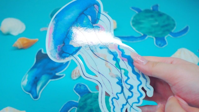Juego de 22 Imán Decorativo con Tortugas Marinas Luminiscentes miniatura 7