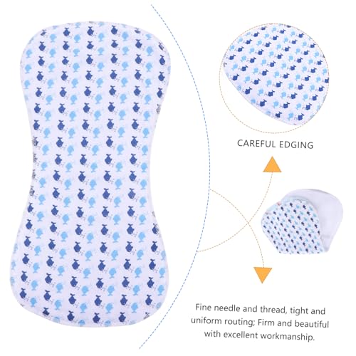 3Pcs Newborn Burping Cloths Lightweight Cotton Nursing Towels for Easy Feeding Nursing Quick Absorbent Pads for Boys3