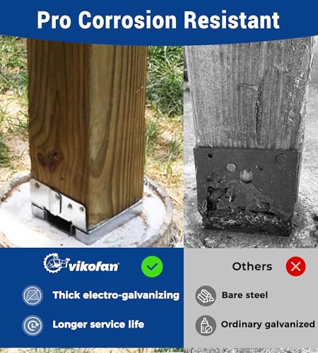 Image of 1PC 6x6 Post Base Anchor for Concrete, Supports Deck Fence Pergola