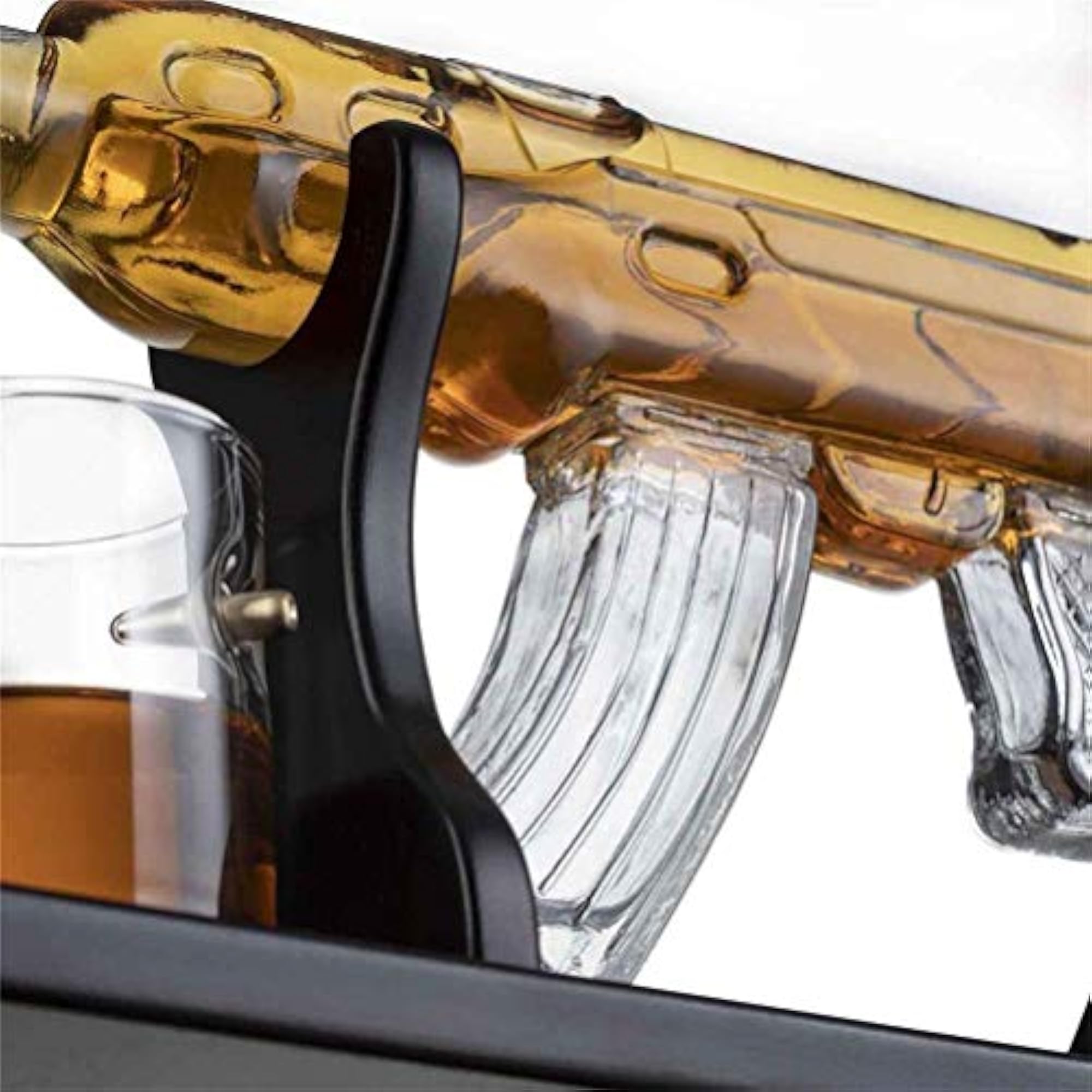 Gun Large Decanter Set with Bullet Glasses, 1000 ml