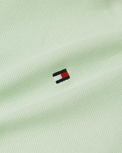Image of Tommy Hilfiger Men's Short Sleeve Polo Shirts in Slim Fit with Stretch and Organic Pique Cotton