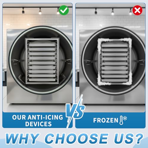Otoolling 4 PC Ice Stop Guard Set Freeze Dryer Accessories for Medium Harvest Right Freeze Dryer Tray Rack Home