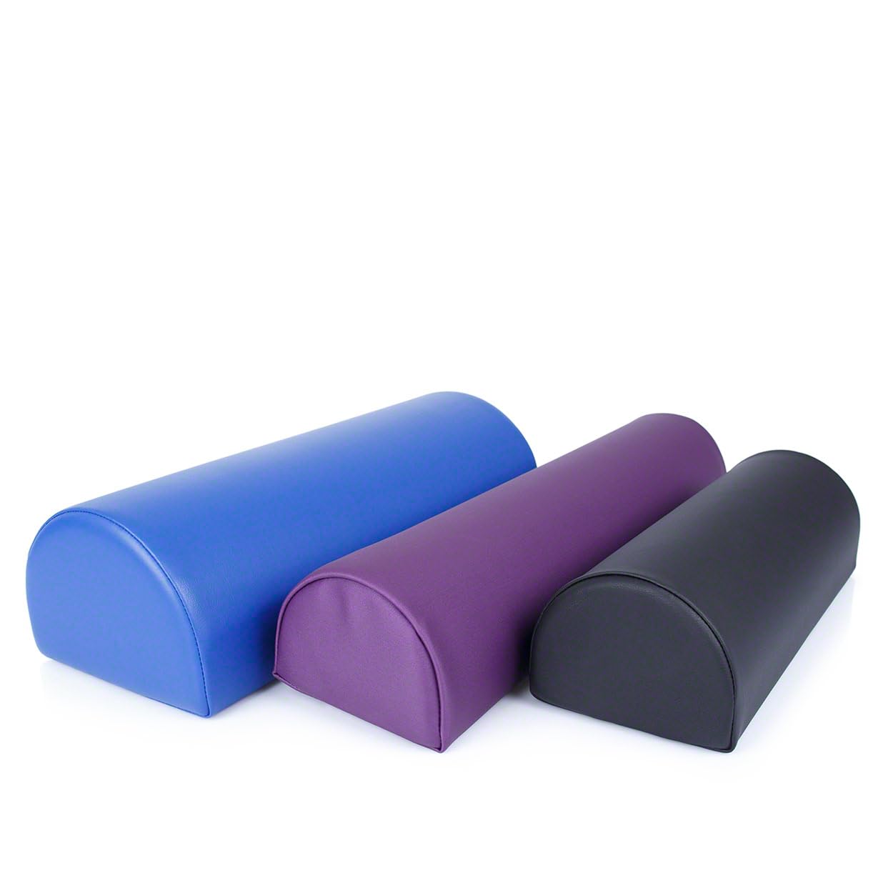 Sport-Tec Dreiviertelrolle Lagerungsrolle Lagerungskissen mit Kunstlederbezug 50x15 cm