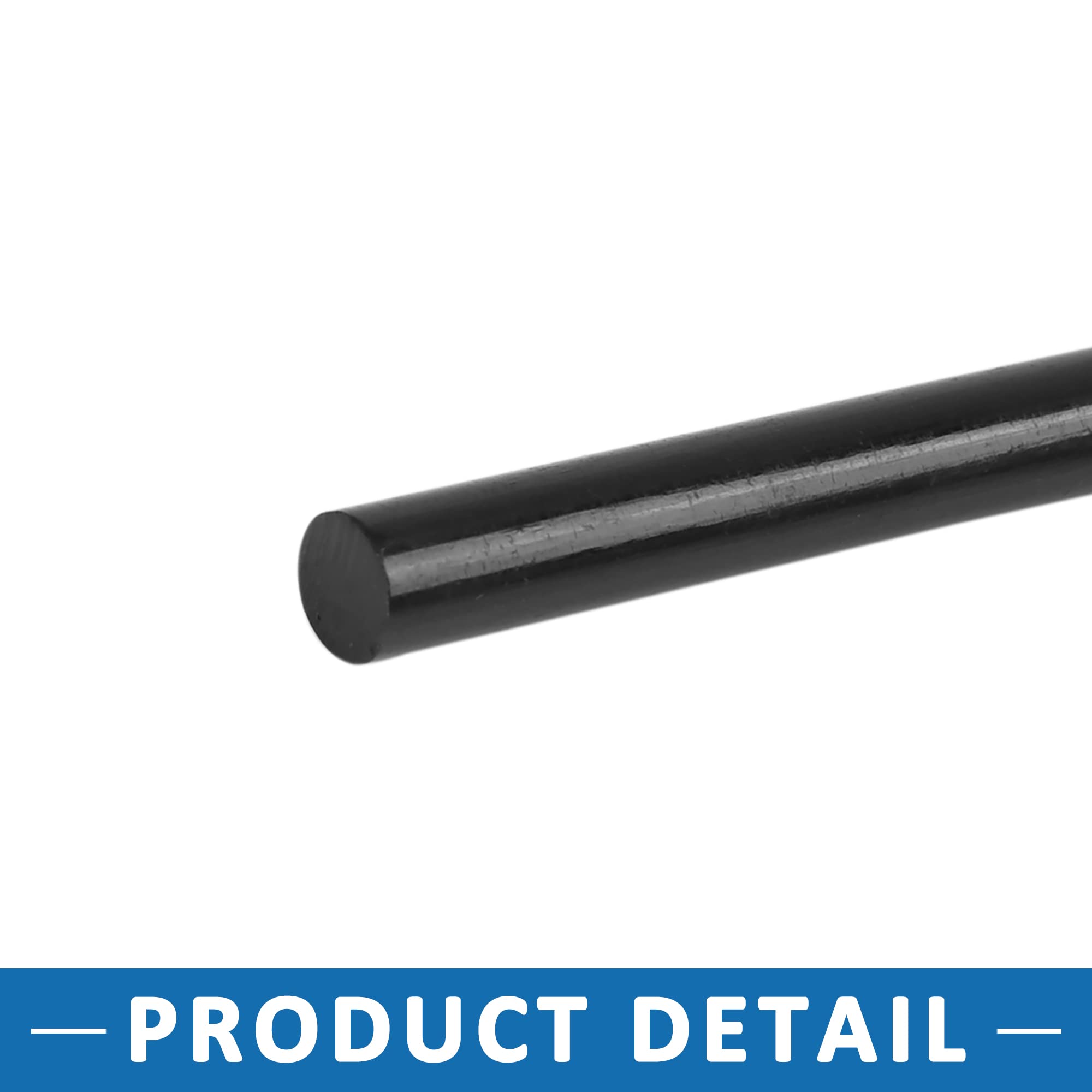 A ABSOPRO Sin Pintura Abolladura Reparar Caliente Derretir Pegamento Palos 7mm x 150mm Negro (Juego de 20)
