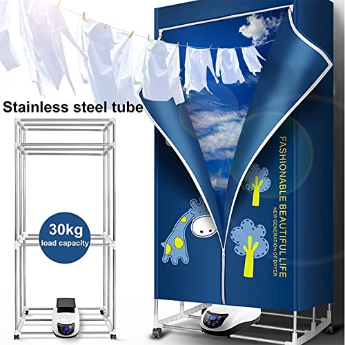 Verwarmde wasdroger, 1500W elektrische wasdroger voor binnen, droger met grote capaciteit van 20 kg, 240 minuten looptijd, oververhittingsbeveiliging, voor binnen en buiten - Image 3