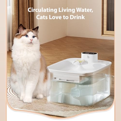 Fuente de agua automática inalámbrica para mascotas ASHATA miniatura 4