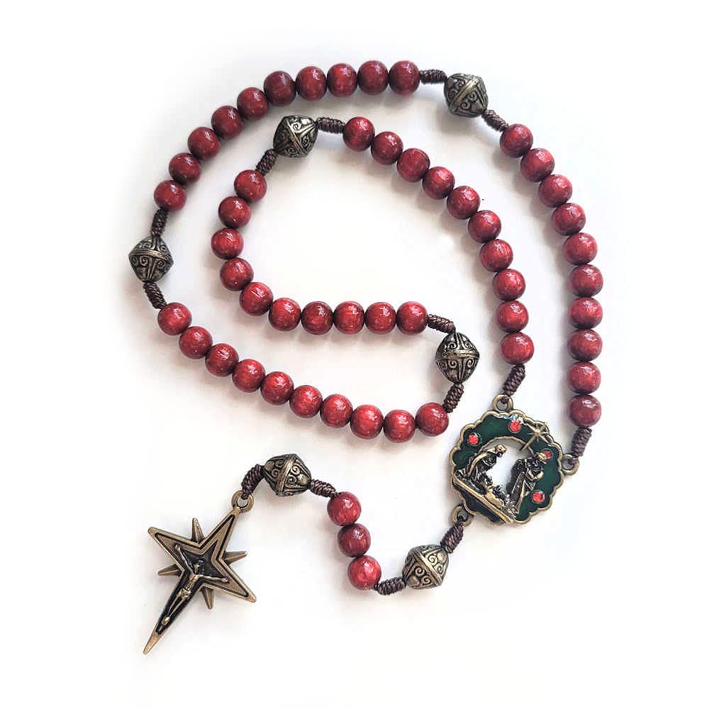 Christmas Nativity Rosary Beautifully Handmade Catholic Or