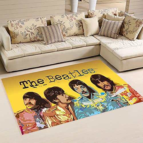 XuJinzisa Tapis À Motif Beatles Tapis De Salon Tapis De Chambre Tapis De Chambre À Coucher Super Doux en Flanelle Tapis… - Les Beatles, Paul McCartney, John Lennon, RIngo Starr, George Harrison XuJinzisa Tapis À Motif Beatles Tapis De Salon Tapis De Chambre Tapis De Chambre À Coucher Super Doux en Flanelle Tapis…