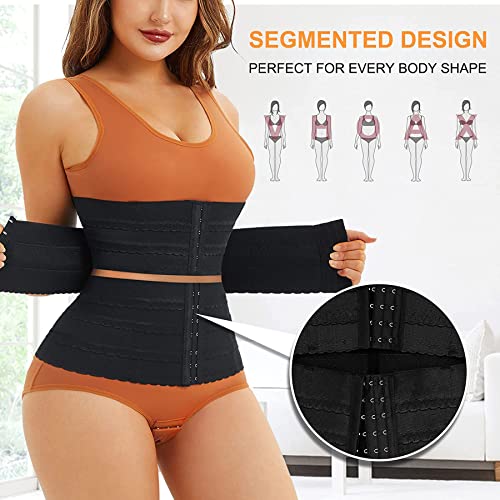 Chumian Segmented Waist Trainer for Women Waist Cincher Shapewear Tummy Control Girdle Underbust Corset Slimming Body Shaper - Image 4