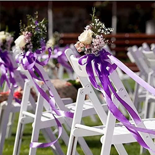 15mm Double-Sided Satin Ribbon in Purple - 22m Polyester for Gift Wrapping, Balloons, and Fabric Decor - Perfect for Xmas, Halloween, Bouquets, Hair Bows, Cakes, and Weddings - Image 2