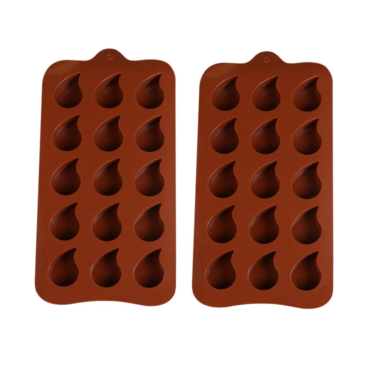 PRETYZOOM 6 Moldes De Silicona Multiusos para Hornear Pasteles Moldes De Chocolate con Forma De Lágrima Moldes para Llavero Moldes para Dulces Moldes para Magdalenas Galletas