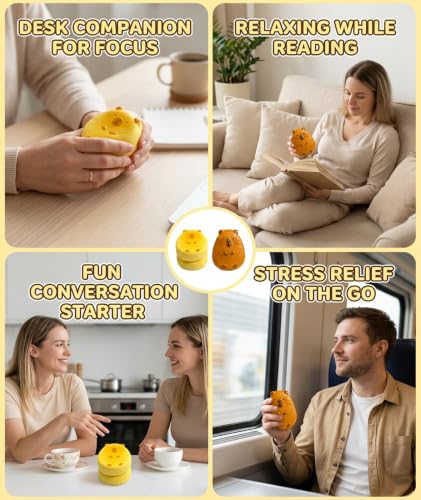 Image of Taba Squishy, Squishy, Taba Squishy Capybara Toy, Random Style Capybara Cake Shape Squishy Toy, Cute Fidget Toy and Desk Toy for Office Workers and Students