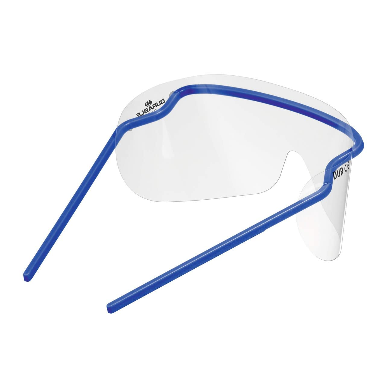 Durable Augenschutzvisier, aus glasklarer Folie, Made in DE, 25 Stück, dunkelblau, 343507