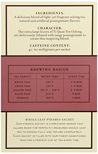 Harney and Sons Pomegranate Oolong Tea, 20 Count