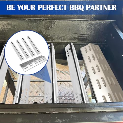 Image of SafBbcue Heat Plate for Royal Gourmet GA5401T Grill Heat Tent Flavorizer Bar Burner Cover Flame Tamer for Royal Gourmet Grill Replacement Parts, 5pcs Stainless Steel