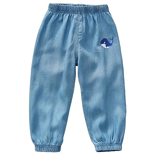 Boys Joggers Pants with Pocket Pull On Lightweight Athletic School Jeans-Style Pants Sweatpants Kids 3-10Y Gift