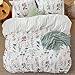 Bedsure Duvet Cover Queen Size - Reversible Cute Floral Duvet Cover Set with Zipper Closure, 3 Pieces White Bedding Set with 8 Corner Ties and 2 Pillow Shams 20