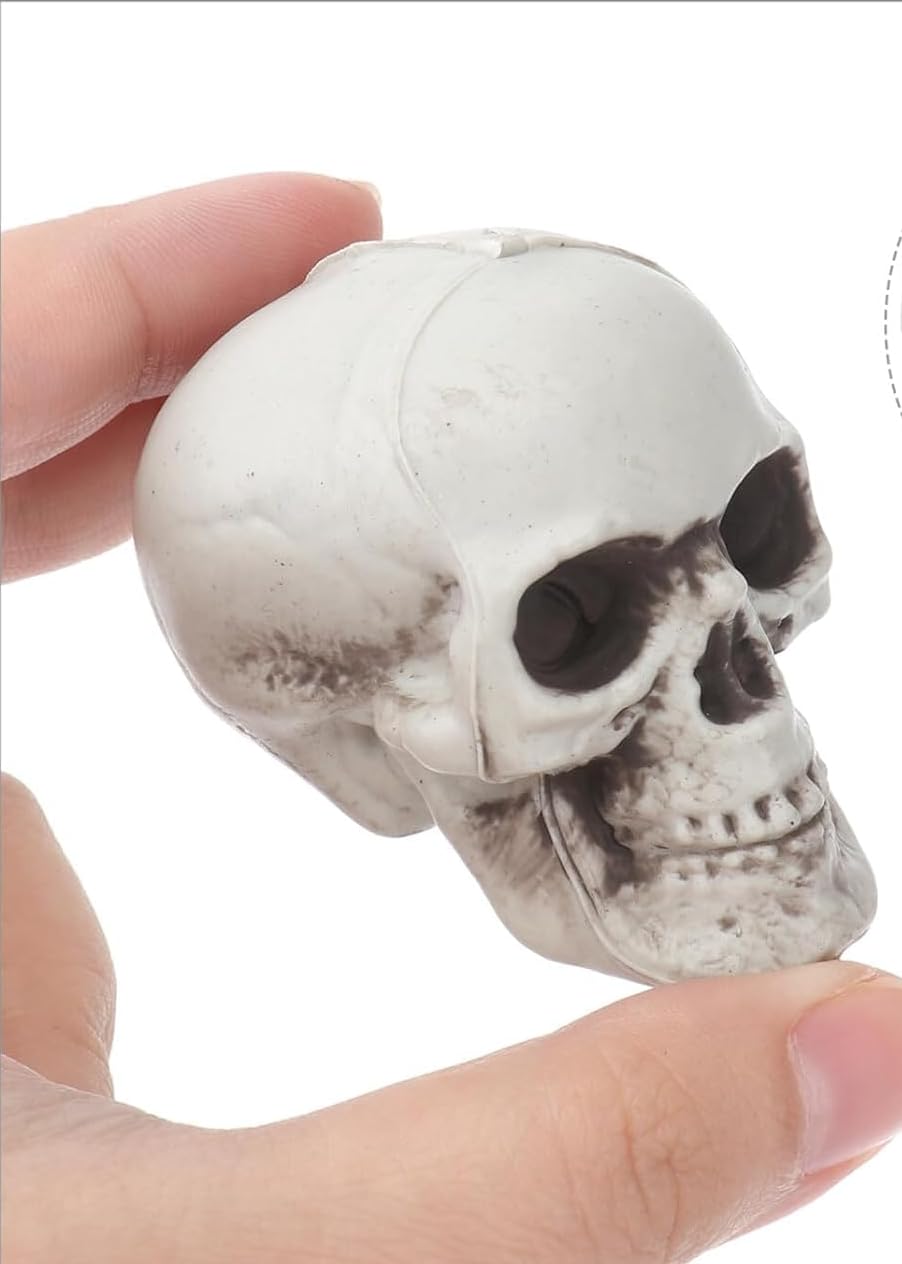 PaarootsPaaroots Pack of 1 Halloween Skull Toy Halloween Ghost Showpiece Decoration Kids Adults Fancy Dress Costume AccessoryHalloween Decoration, Party Props, Halloween Accessories