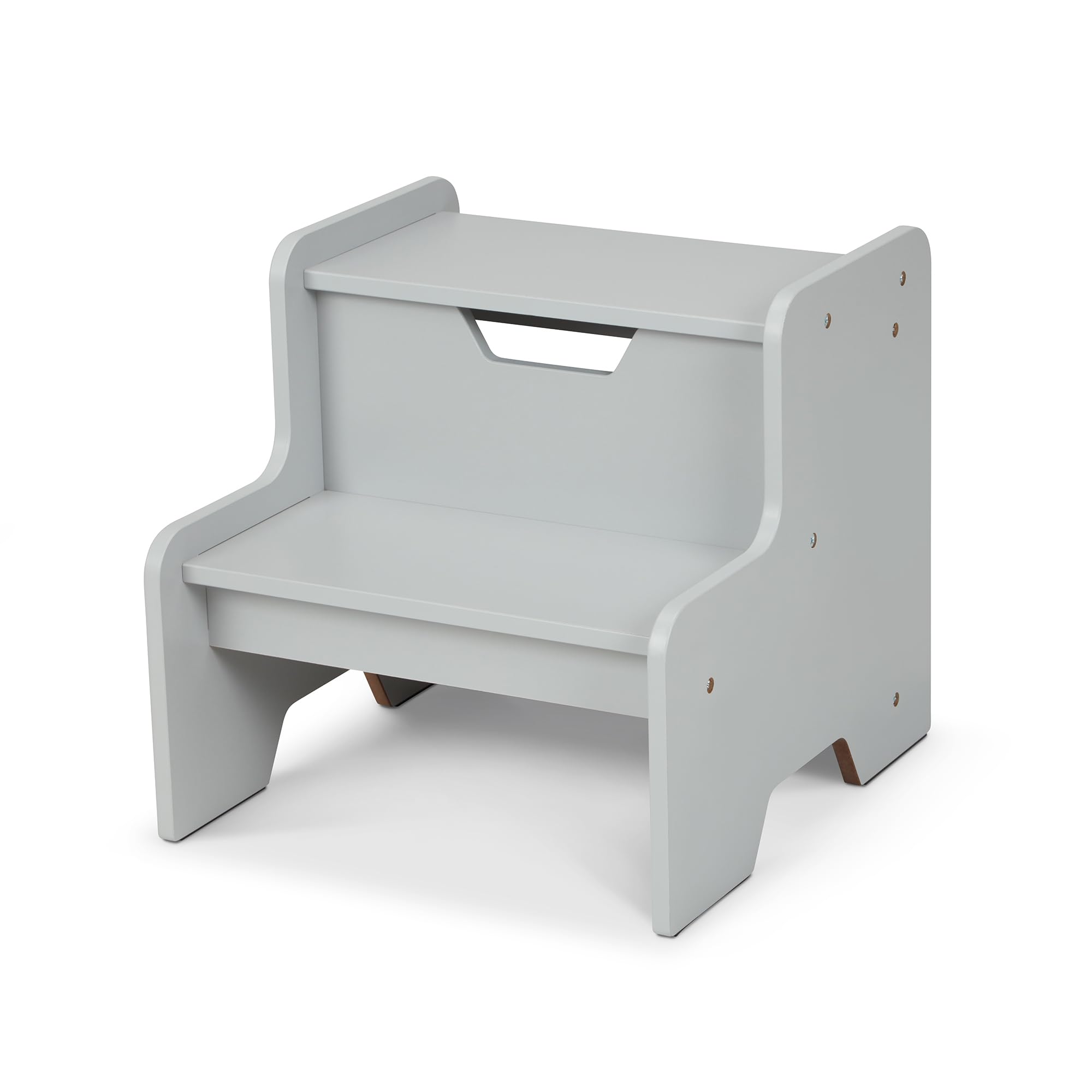 Amazon.com: Melissa & Doug Kids Furniture Wooden Step Stool - Gray